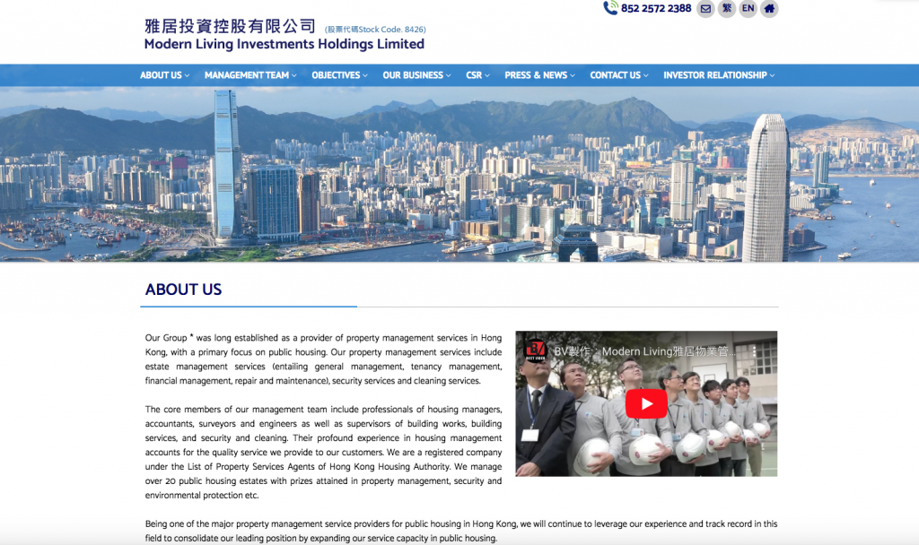 Modern Living Investments Holdings Ltd